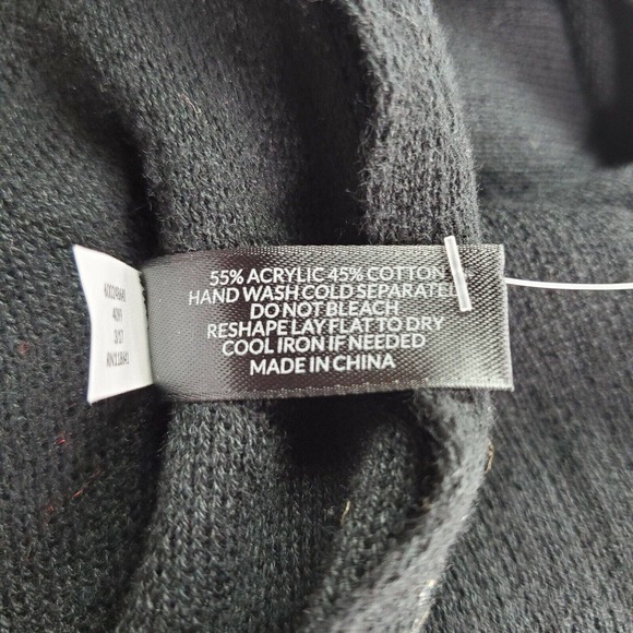 CC - Lane Bryant Women Vest One Size Solid Black Sleeveless Kimono Layering NWT - Picture 5 of 7